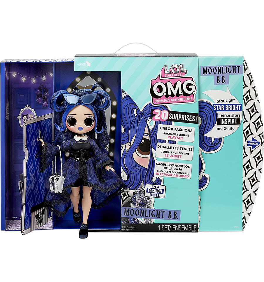 L.O.L. Surprise! O.M.G. Moonlight B.B. Fashion Doll with 20